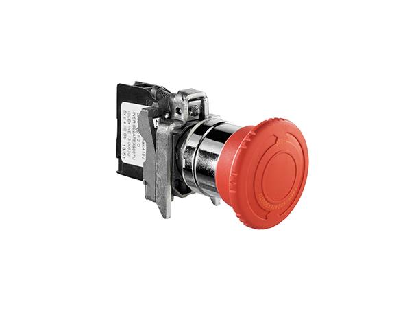 HarmAtex Mushroom Head Red turn - rel D40 + NC Contact - Base mounting